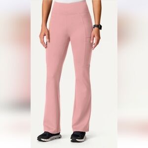 Jaanuu Mauve Pink Yoga Style Scrub Pants